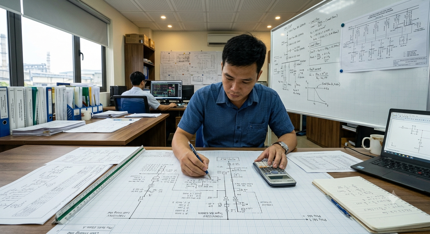 Tính toán công suất phụ tải và lập sơ đồ một sợi